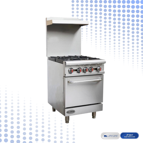 موقد غاز 4 عيون مع فرن من فورتيك