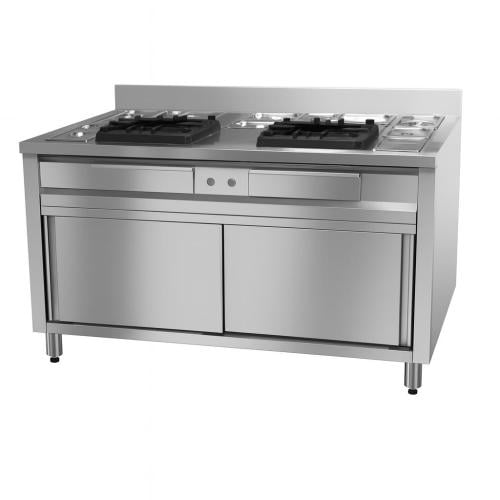 موقد غاز بدولاب صحون