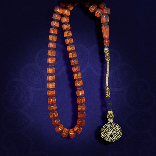 سبحة من خام البكلايت البلجيكي المعالج مزودة بشراب...