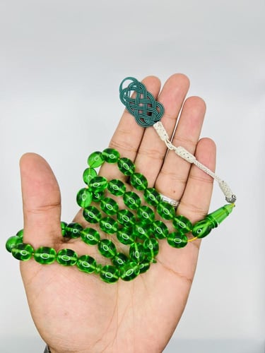 سبحة من خام البكلايت البلجيكي المعالج مزودة بشراب...