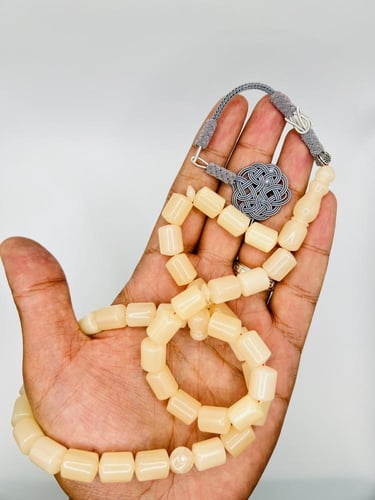 سبحة من خام البكلايت البلجيكي المعالج مزودة بشراب...