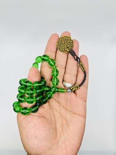 سبحة من خام البكلايت البلجيكي المعالج مزودة بشراب...