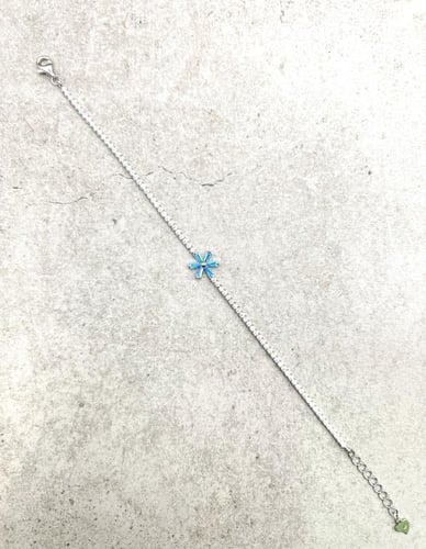 اسوارة نسائي فضة عيار 925 لون وردي وابيض