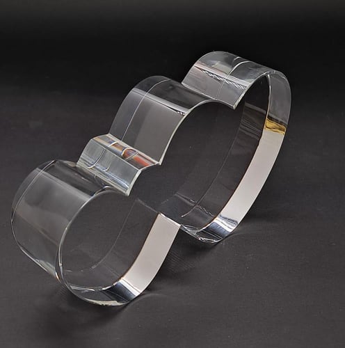 مجسم قلب كريستال دبل