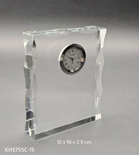 ساعة كريستال مقرش