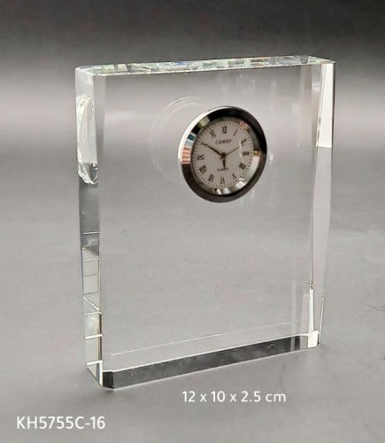 ساعة كريستال سادة