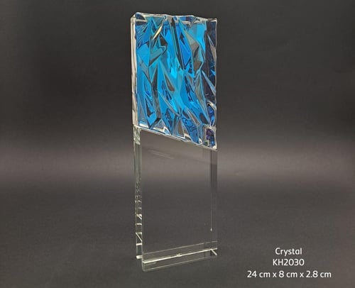 درع كريستال رأس ملون