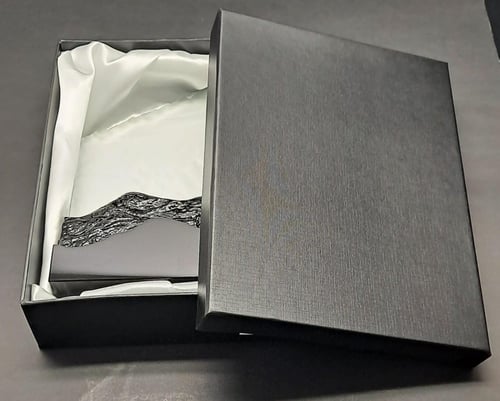 درع كريستال جبل شفاف مع أسود