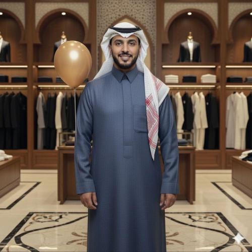 ثوب غيث أفيينيو ( سماوي غامق )