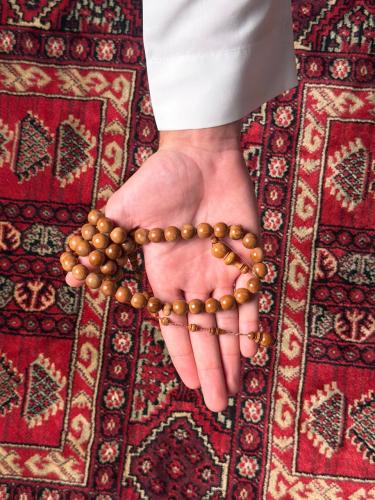 Wooden prayer bead