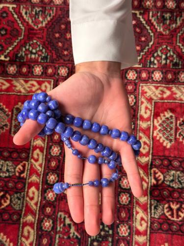 Blue apple-colored Tasbih
