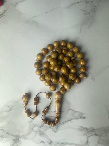Beige Fatoran prayer beads