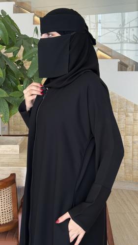 عباية حشمه + طرحه + نقاب