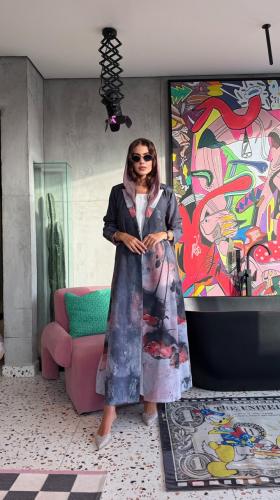 بلايزر فاخر من القماش المشجر ومبطن من الداخل