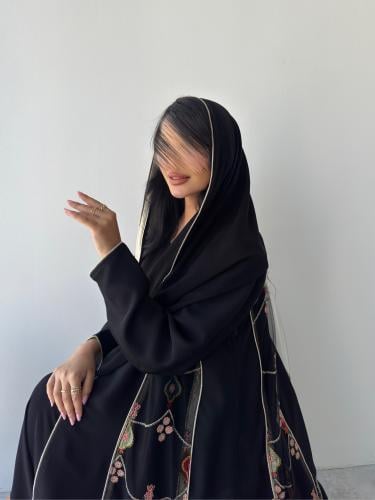 عباية تول مطرز