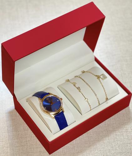 طقم نسائي ساعة و3 أساور ماركة ستاجوي
