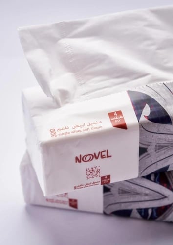 نوفل | حزمة مناديل 300 | 50 علبة | 24,000 منديل وج...