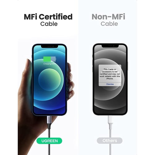 يوجرين | سلك شاحن ايفون تايب سي سريع جدا ضد القطع...