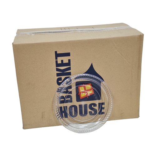 باسكيت هاوس | صحون كريستال بلاستيك دائري | شفاف |...