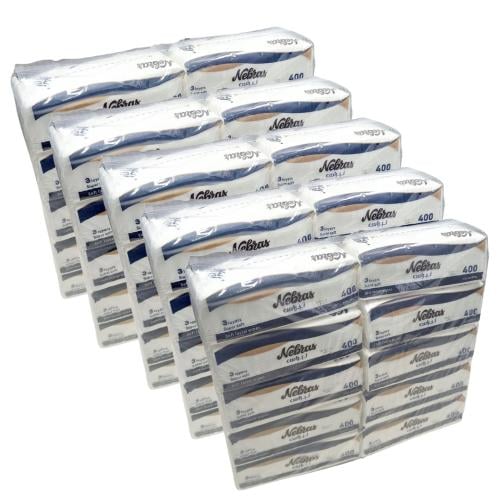نبراس | حزمة مناديل نبراس 400 | 50 علبة | 3 طبقات...