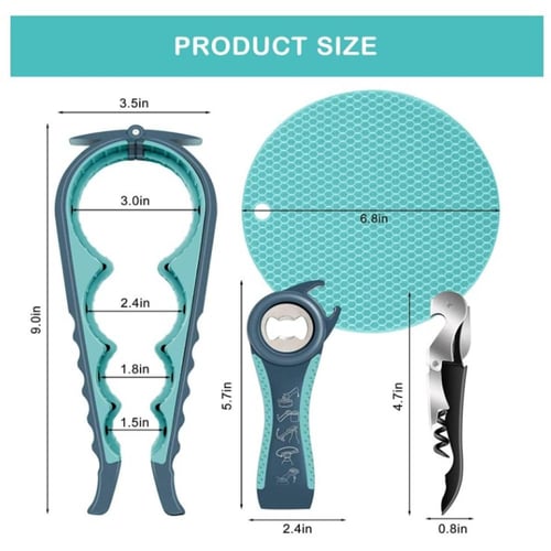 الميكوز | فتاحة عبوات وبرطمانات 5 في 1 متعددة الوظ...