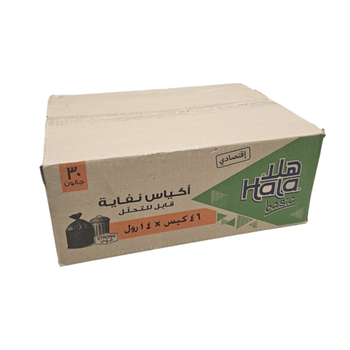 نابكو | هلا | رول اكياس نفايات | 30 جالون | اسود |...