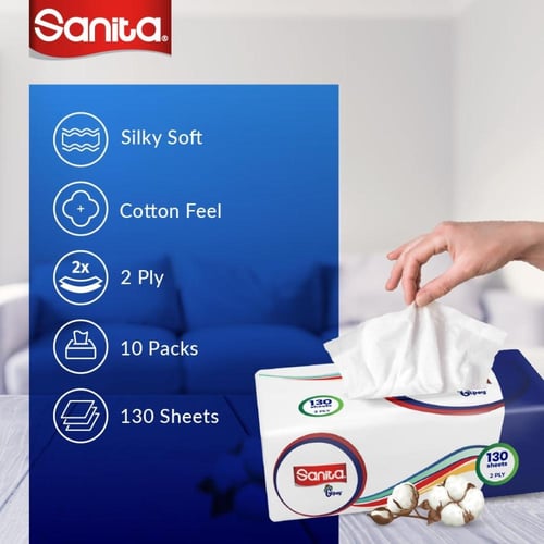 نابكو سانيتا جيبسي | كرتون مناديل وجه | طبقتان | 5...