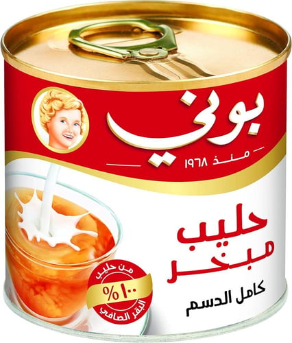 بوني | كرتون حليب مبخر | كامل الدسم | 170 غرام | (...