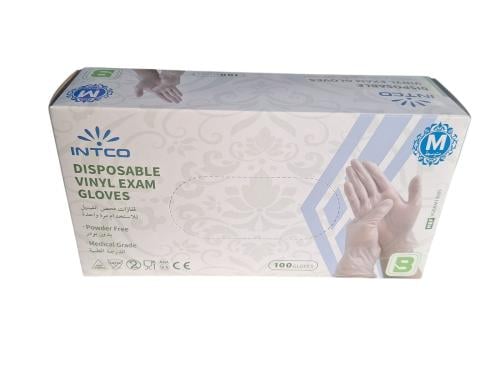 كانز كير انتكو | قفازات فينيل بلاستيك | بدون بودر...