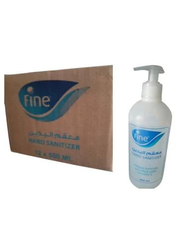 Fine | Carton Of Hand Sanitizer | 500 ml | 12 pcs