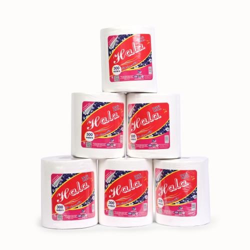 حلا | حزمة ماكسي رول | طبقتان | مضغوط | 300 متر |...