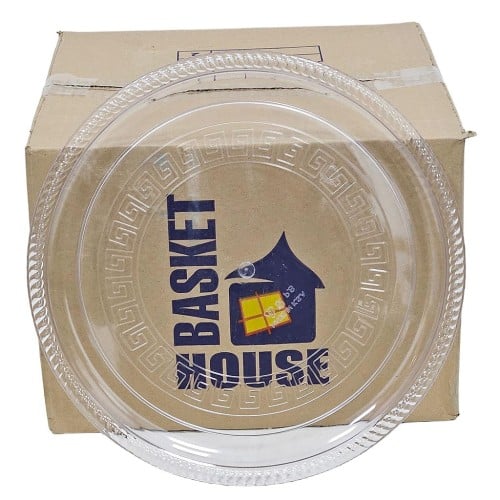 باسكيت هاوس | صحون كريستال بلاستيك دائري | شفاف |...