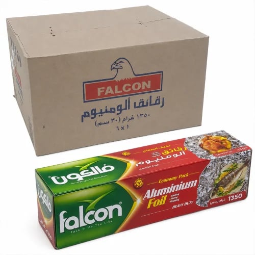 Falcon | Aluminum Foil Roll | (S) | 30 cm | 1350 Gram | Carton | 6 pcs