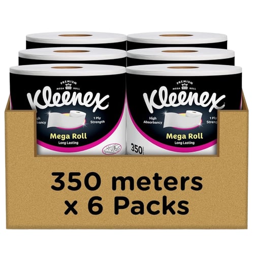 كلينكس | حزمة 6 رولة ماكسي رول | طبقة واحدة | 350...