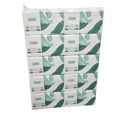 هدب | شدة مناديل 800 | 10 علب | 8,000 منديل وجه |...