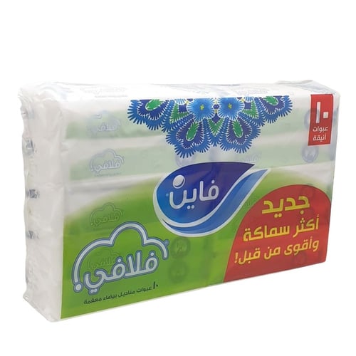 فاين فلافي | كرتون مناديل فاين | طبقتان معقمة | 5...
