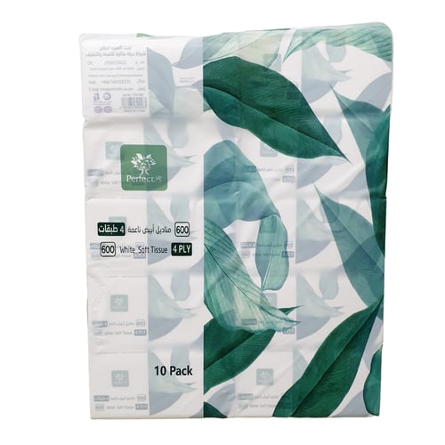 مثالية | شدة مناديل هدب 600 | 10 علب | 6,000 منديل...