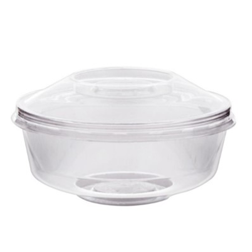 الوطنية | علب حلى بلاستيك | دائري | شفاف | مع غطاء...