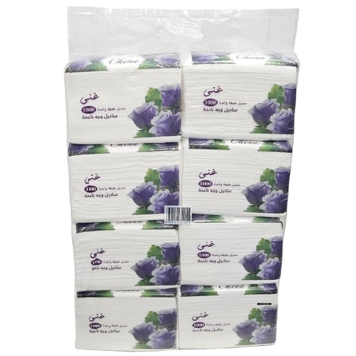 غنى | حزمة مناديل 1000 | 32 علبة | 32,000 منديل وج...