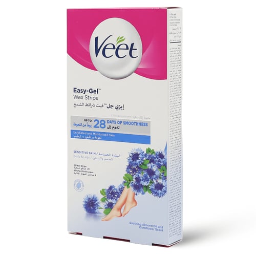 فييت | شرائح شمعية | للساقين والجسم للبشرة الحساسة...