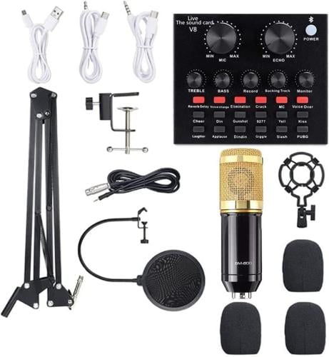 زيريفام | مجموعة معدات بودكاست | ميكروفون BM-800 م...