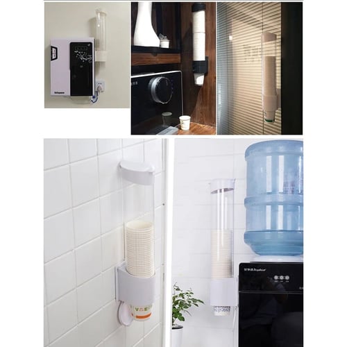 حامل اكواب ورقية جداري | منظم من البلاستيك بتصميم...