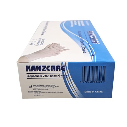 كانز كير | قفازات فينيل بلاستيك | بدون بودر | وسط...