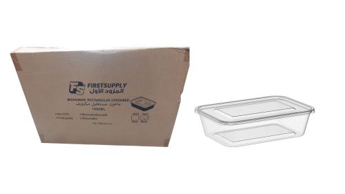 First Supply | Microwave Plastic Rectangle Contain...