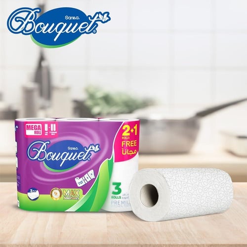 نابكو | سانيتا بوكيه | كرتون رول مناديل مطبخ | 3 ط...