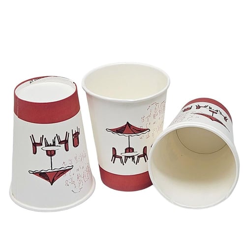 لامينا | كاسات ورقية بيد | شاي | 9 انز | 50 حبة |...