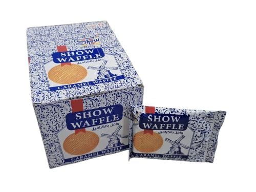 شوو | كرتون بسكويت وافل بالكراميل | 38 جرام | 24 ح...
