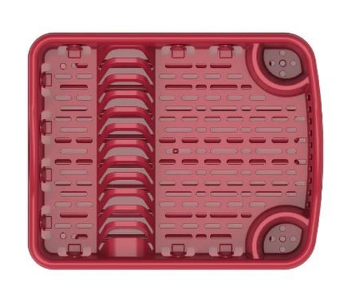 كوزموبلاست | شبك غسيل سلة تجفيف صحون | مع صحن