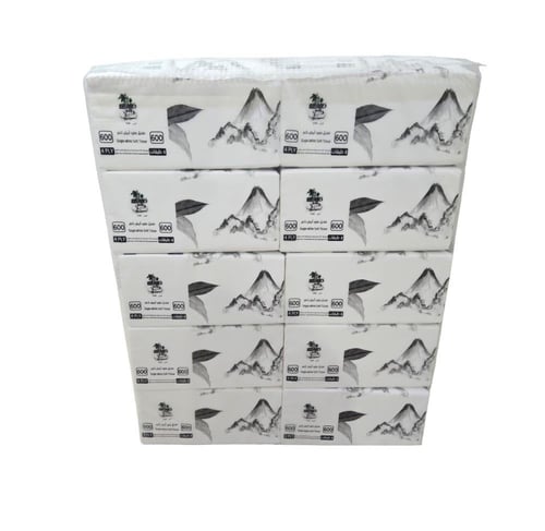 طوي | حزمة مناديل 600 | 40 علبة | 24,000 منديل | 4...