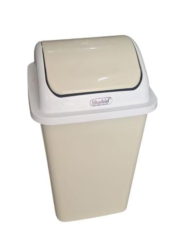 شاهد | سلة مهملات بغطاء مستطيل مروحة | 10 لتر